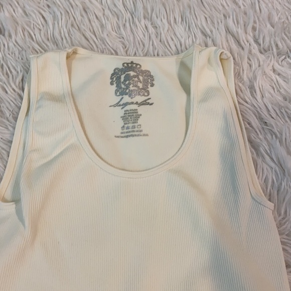 Sugarlips Black & White Ribbed Tank Tops - Picture 5 of 6